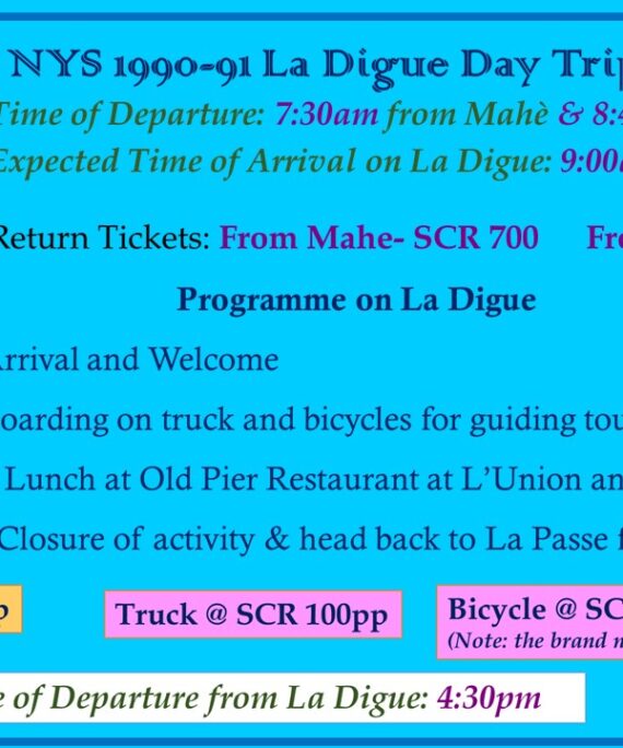 NYS 1990-91 La Digue Day Trip and Tour