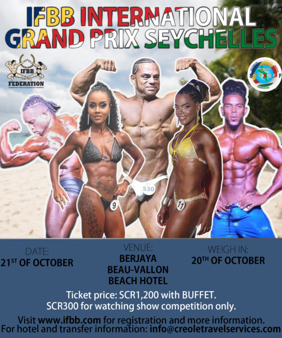 IFBB International Grand Prix Seychelles plus Buffet