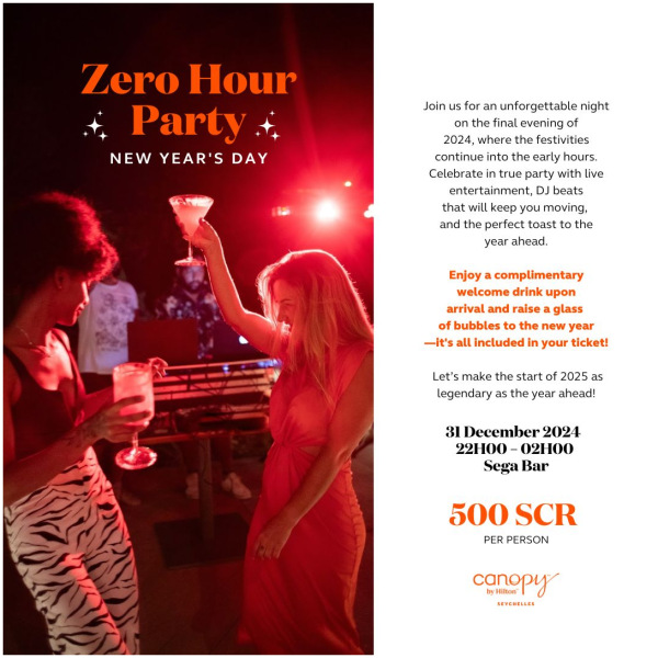 Canopy Seychelles' Zero Hour Party - New Year's Day - Image 3