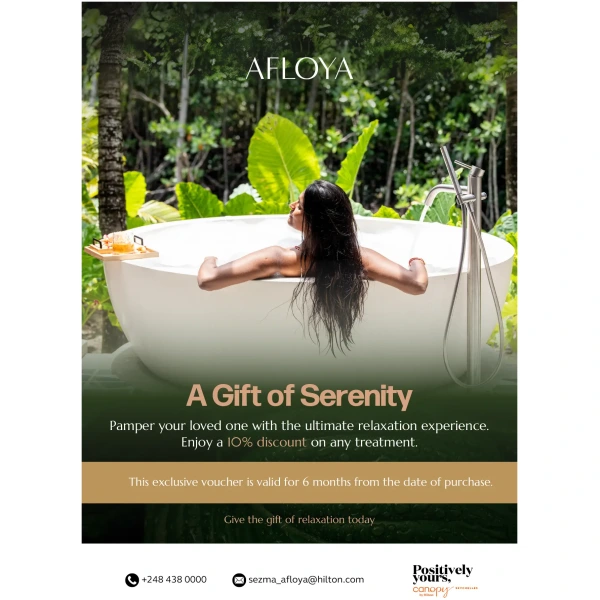 Afloya Spa gift voucher